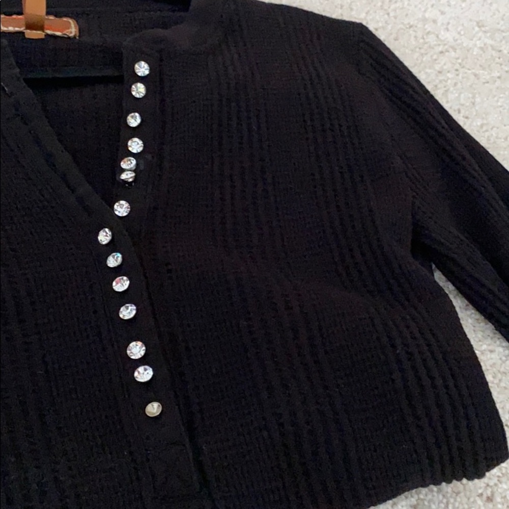 SWEATER with Rhinestone Buttons - Picture 4 of 4